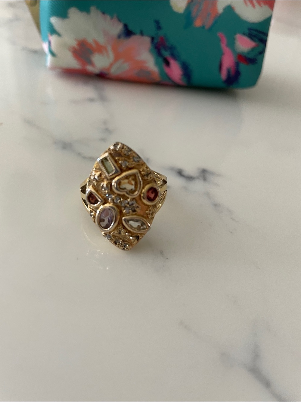 Vintage Gold Nugget Design Statement Ring